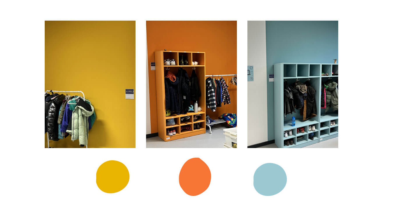 Farbkonzept Maria-Leo-Grundschule in Pankow, Förderverein, Designkonzept, Design simpelplus+ Montessori, Corporate Design