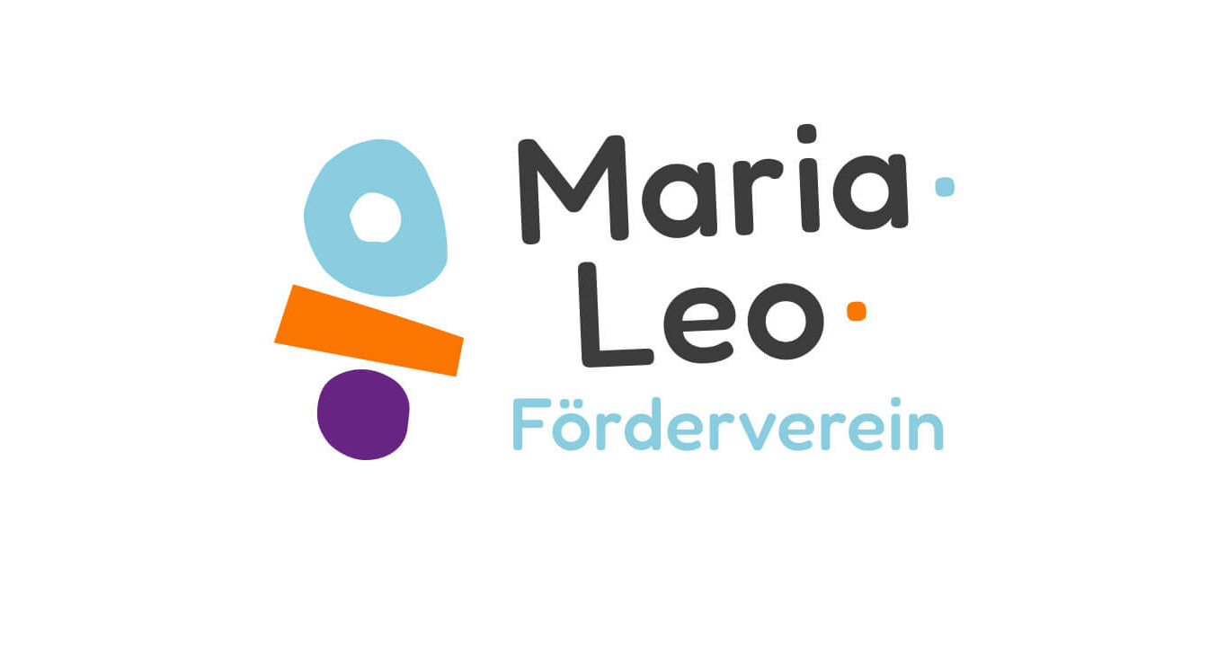 Logo des Fördervereins der Maria-Leo-Grundschule in Pankow, Design simpelplus+ nach Montessori, Corporate Design
