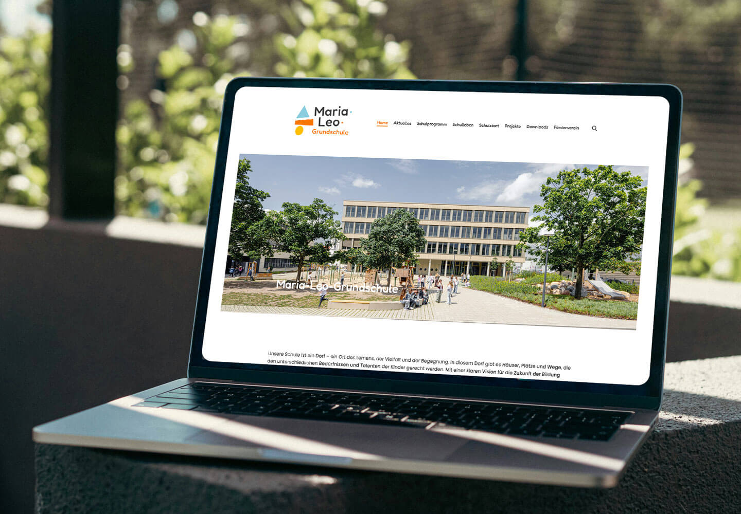 Website Maria-Leo-Grundschule in Pankow, Förderverein, Designkonzept, Design simpelplus+ Montessori, Corporate Design, Webdesign