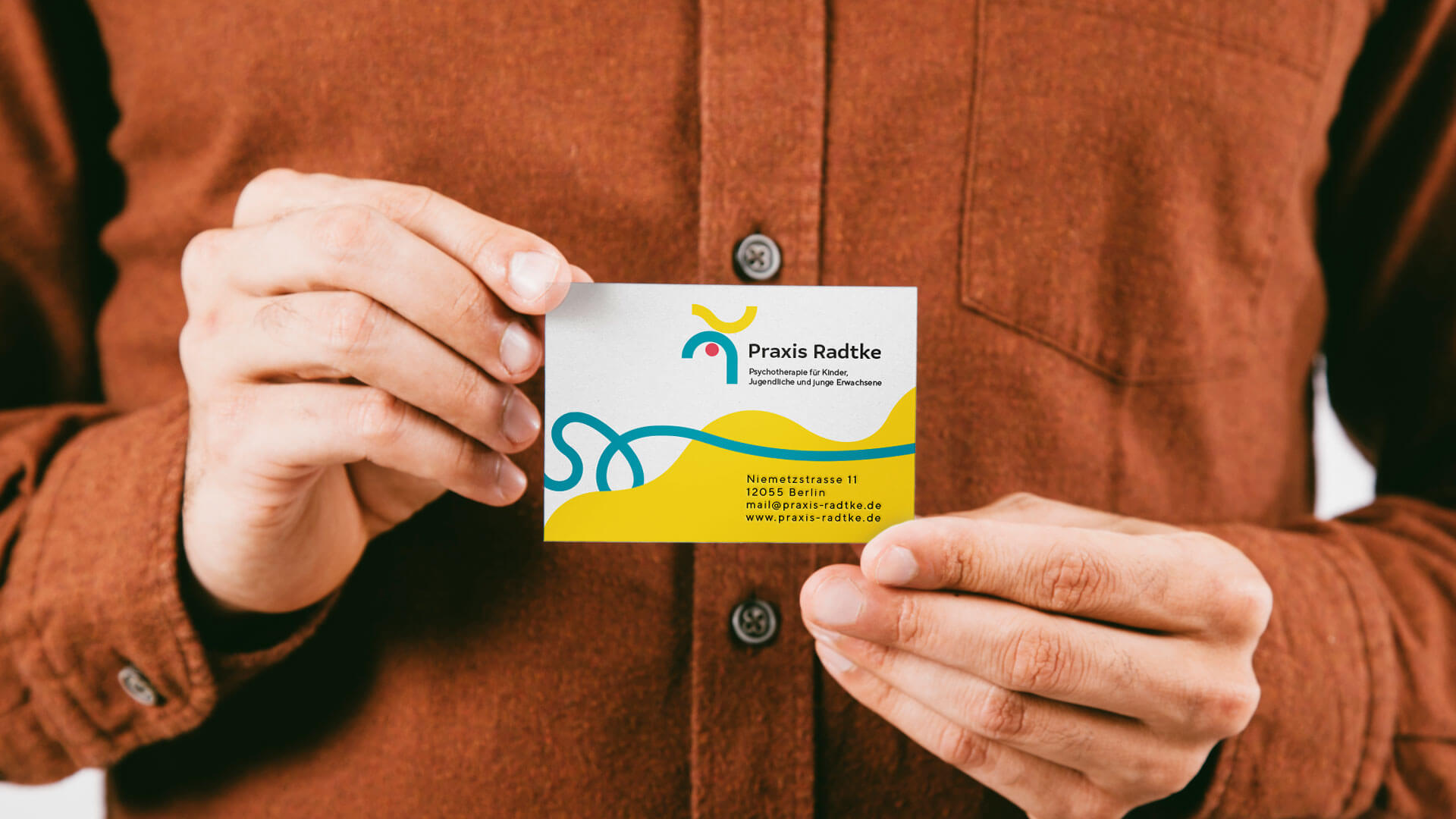 Visitenkarte Praxis Radtke – Corporate Design und Geschäftsausstattung für Psychotherapie Praxis